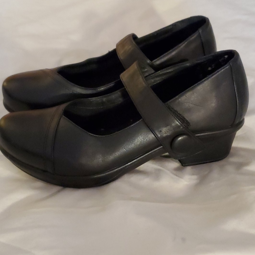 Abeo Cate Black Leather Mary Jane Sz 9